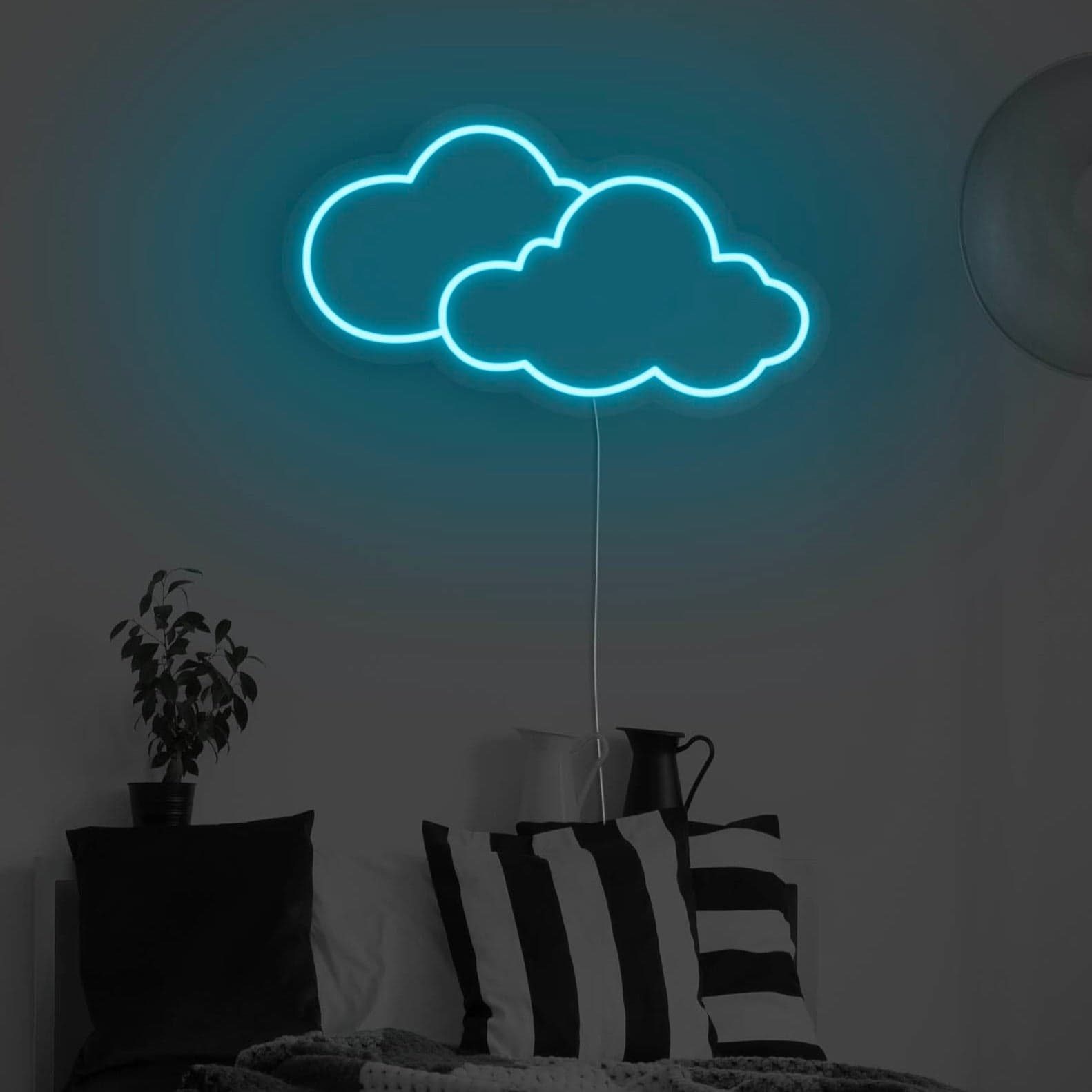 Clouds LED Neon Sign vista 1