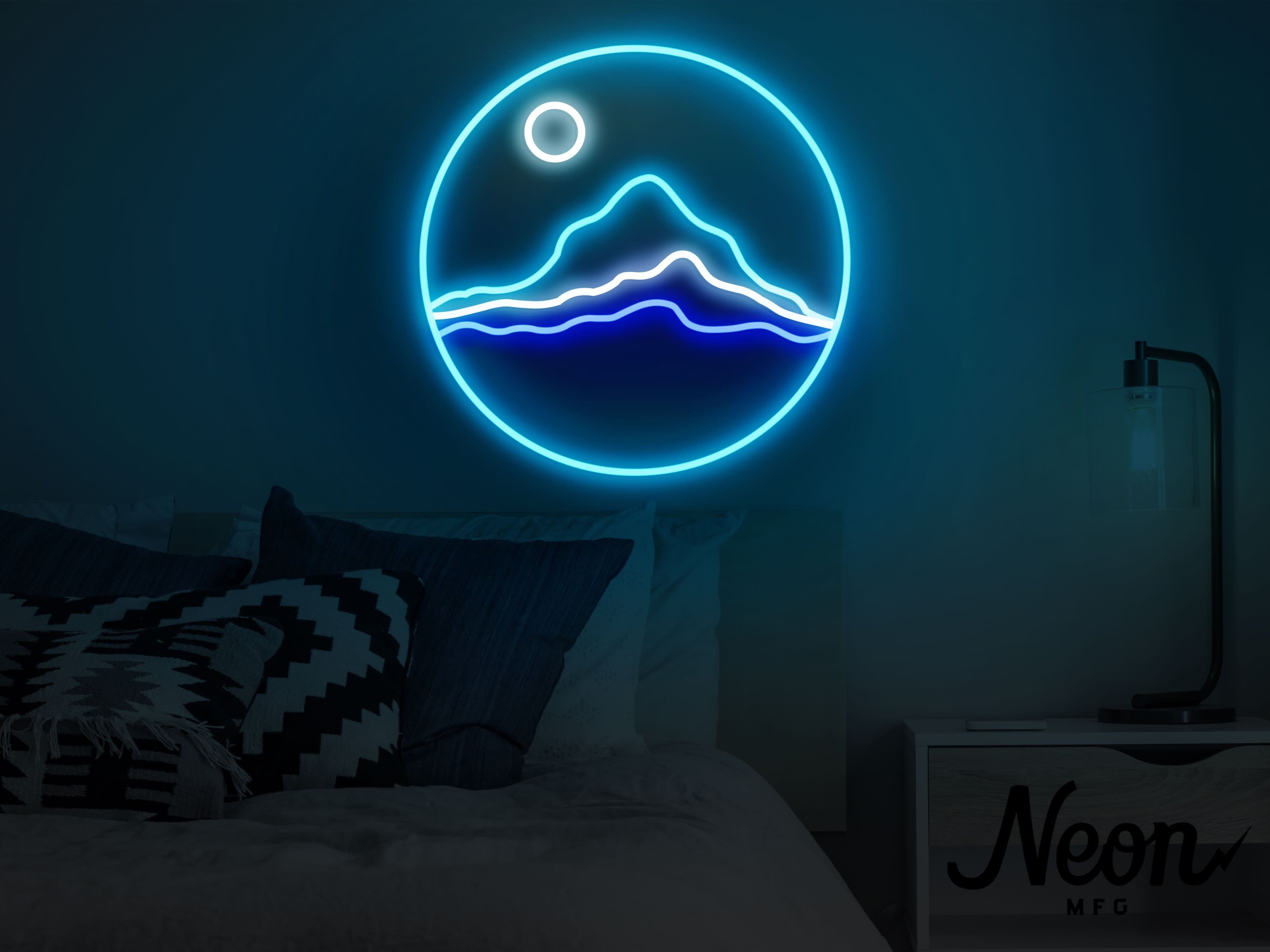 Mountains LED Neon Sign vista 2